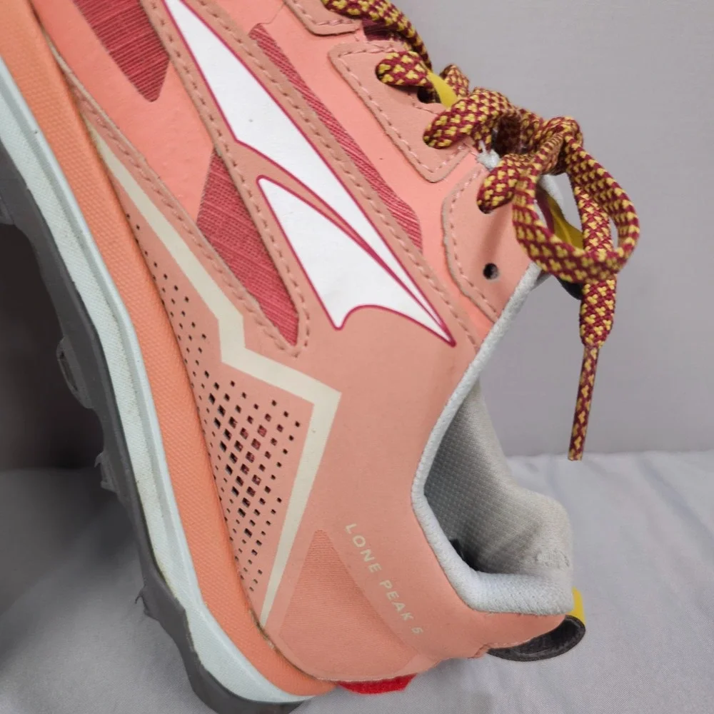 Altra Loan Peak 5 Shoes Women Size 8.5 Pink Rose Coral Low Trail Hiking Sneaker